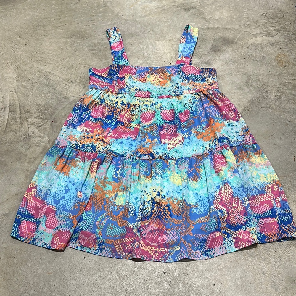 Adrienne brand Multi color sun dress /‎ Size L / B-57